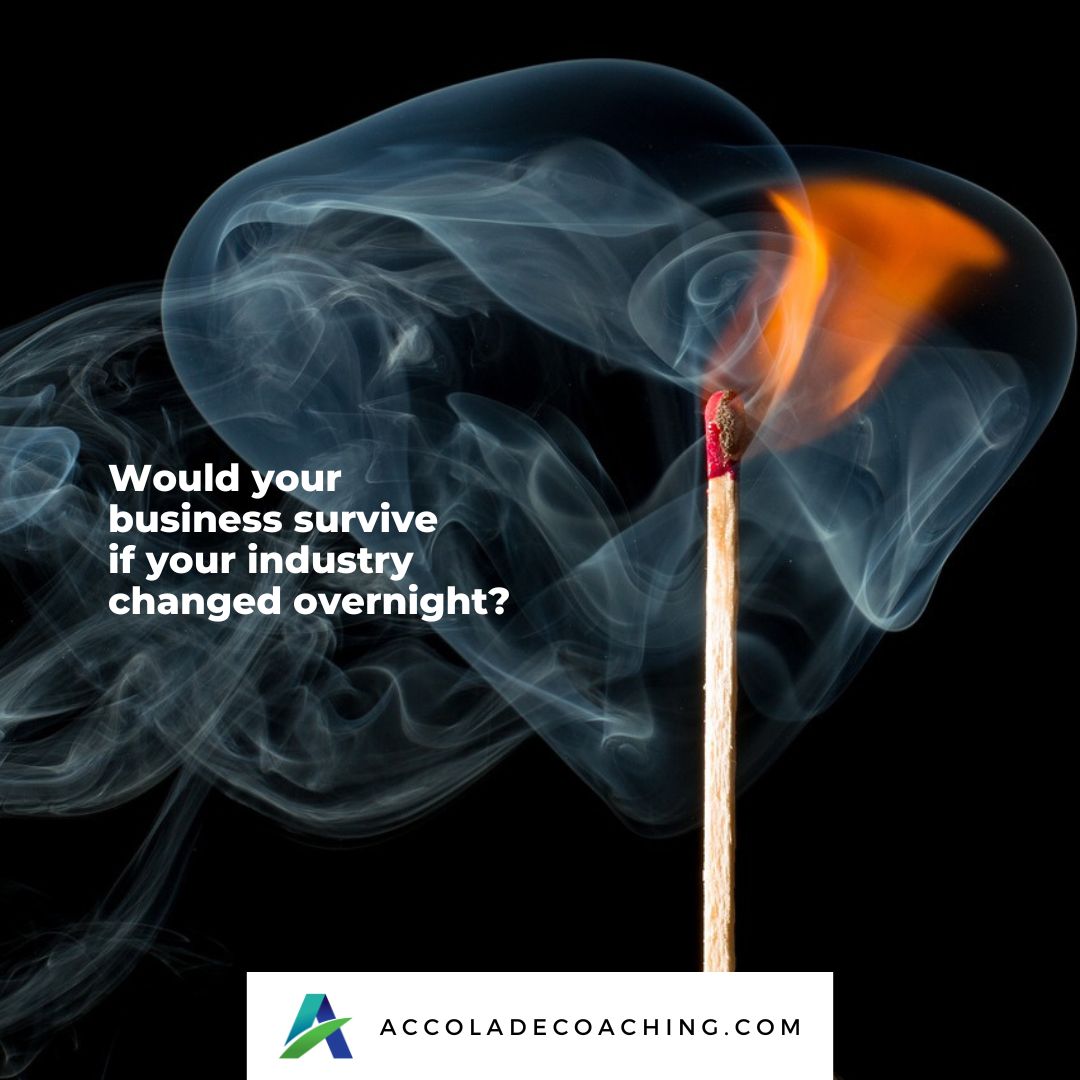 We’ve all seen it. Big brands that once dominated their industry suddenly fade into the background. Not because their products failed, but because the world evolved faster than they did.

Technology shifts. Customer expectations rise. Bold newcomers rewrite the rules before most leaders even notice.

It’s a powerful reminder: what worked yesterday may be irrelevant tomorrow. The companies that thrive are the ones brave enough to reinvent their business model.

Ready to turn disruption into your advantage?

Book a Discovery Call with Accolade Coaching today.
#Innovation #Strategy